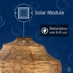 LUMIZ Solar Lampion Topaze Crown - 40 Cm - Goud -Leenbakker Winkel e74322c2fdbf4bc1ba2b358f898b18ba