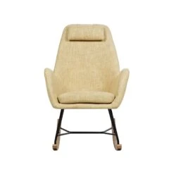 Beliani Schommelstoel ARRIE - Geel Polyester 7 Beliani Schommelstoel ARRIE - Geel Polyester -Leenbakker Winkel e74ed666beaf475a822ba7d4744b25e3