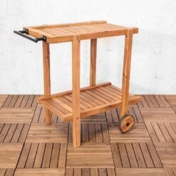 Sens-Line - Toby Tuin Trolley - 76x50x77 - Acaciahout -Leenbakker Winkel e7d27a8621674eeabb073b94a8a75b60