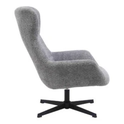 Fauteuil Draaibaar - Donkergrijs Stof - 89x80x101cm - Bescia -Leenbakker Winkel e7dde9ddbc6c456e952cc60e750c7929