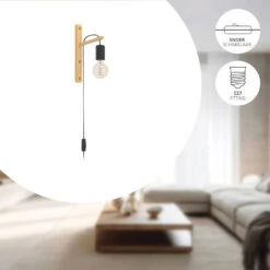 EGLO Pockley Wandlamp - E27 - 29,5 Cm - Bruin/Zwart 8 EGLO Pockley Wandlamp - E27 - 29,5 Cm - Bruin/Zwart -Leenbakker Winkel e81a0fd3a40f40638c82de79a8b74f18