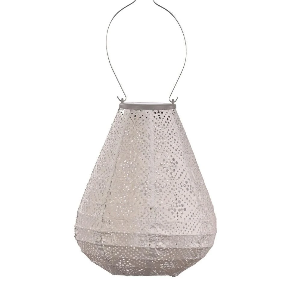 LUMIZ Solar Lampion Topaze Tulip - 20 Cm - Licht Taupe 2 LUMIZ Solar Lampion Topaze Tulip - 20 Cm - Licht Taupe - Afbeelding 2