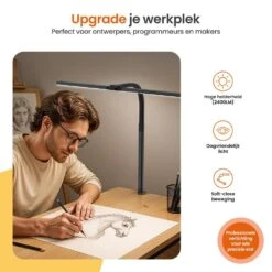 Goliving Bureaulamp Met Klem - 78 CM - LED Dimbaar - Touch Bediening 17 Goliving Bureaulamp Met Klem - 78 CM - LED Dimbaar - Touch Bediening -Leenbakker Winkel e9088fb656294cffb9215e5b8ffc19d9