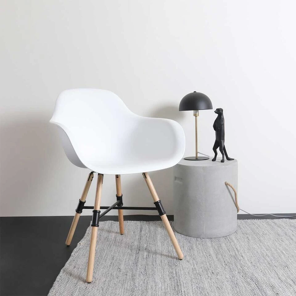 Lisomme Storm Rond Betonlook Krukje Ø37 X 40 Cm - Grijs 4 Lisomme Storm Rond Betonlook Krukje Ø37 X 40 Cm - Grijs - Afbeelding 4