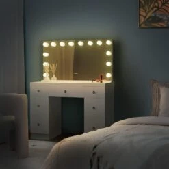 CLP Kaptafel Lerona Wit Frame - Hout - Wit -Leenbakker Winkel ea95ea654b6949f6a9b17e7ac2c33467