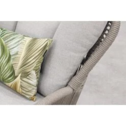 Andorra Fauteuil - Incl. Voetenbank - C. Black - Rope Taupe - Sand -Leenbakker Winkel eae785979bb84acdbecf09cf4c748d79