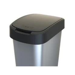 Rotho Afvalbak Twist 39 X 29 X 67 Cm 50 L Polypropyleen Zilver -Leenbakker Winkel eb2d19ca779d4f588d57caa10d51b0e9