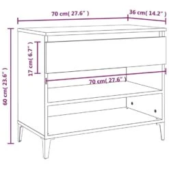 VidaXL - Schoenenrek - Wit - Bewerkt Hout -Leenbakker Winkel ec10f2e8ea4a4cb1b94c5a05ade02a0a