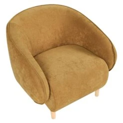 UMEA - Fauteuil - Mosterdgeel - Polyester -Leenbakker Winkel eca068d7017c45dca0da6c2913a1350a