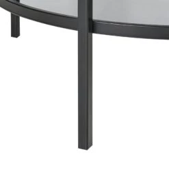 TELLAKA - Salontafel - Zwart - ø 80 Cm - Veiligheidsglas -Leenbakker Winkel ede02c6ad6304e2990b2843386fa9265
