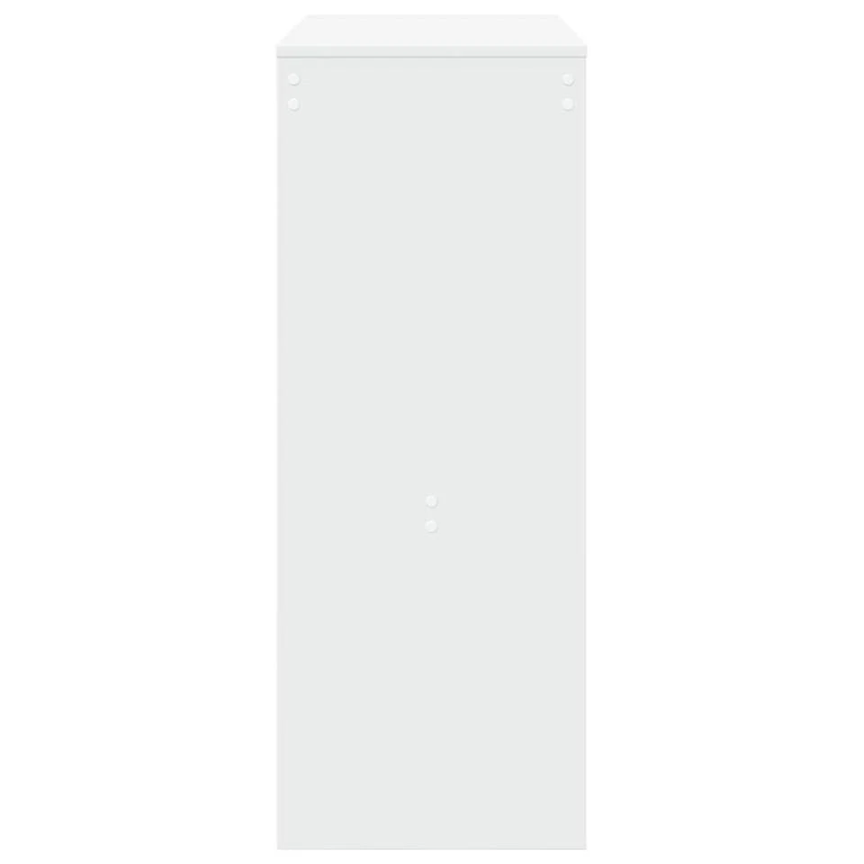 VidaXL - Bartafel Met Opbergruimte - Wit - Bewerkt Hout - 90x43 Cm 5 VidaXL - Bartafel Met Opbergruimte - Wit - Bewerkt Hout - 90x43 Cm - Afbeelding 5