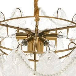 ACARIGUA - Kroonluchter - Messing/Transparant - Glas 18 ACARIGUA - Kroonluchter - Messing/Transparant - Glas -Leenbakker Winkel eec6eddc266d461e95bb83e811a42704