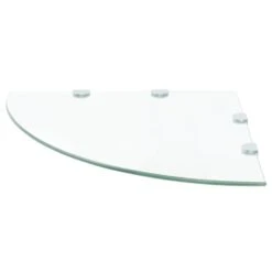 VidaXL Hoekschappen 2 St Met Chromen Dragers 45x45 Cm Glas Transparant -Leenbakker Winkel efa801ba403d4e4186561e2a17f26518