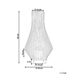 LEYTE - Lantaarn - Lichthout - 58 Cm - Wilgenhout -Leenbakker Winkel f0b3b0e4db7c4333bcd96b4b5258dbfa