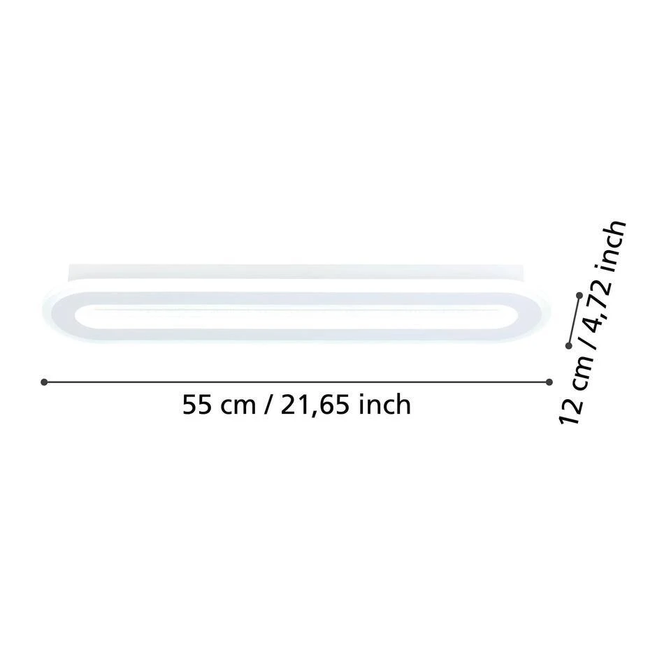 EGLO Macchioni Plafonnière - LED - Kunststof - Wit - Afstandsbediening 5 EGLO Macchioni Plafonnière - LED - Kunststof - Wit - Afstandsbediening - Afbeelding 5