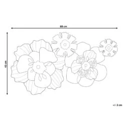 Beliani Wanddecoratie SCANDIUM - Rood Ijzer -Leenbakker Winkel f27c6514f43f446db92edf03e3855fed