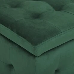 MICHIGAN - Ottomaan - Groen - Fluweel -Leenbakker Winkel f2a019a8a2d34d7a98661264da23a554