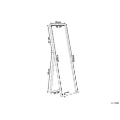 Beliani Staande Spiegel TORCY - Goud Synthetisch Materiaal -Leenbakker Winkel f38b3192a515440ea2982177b8ae12a3