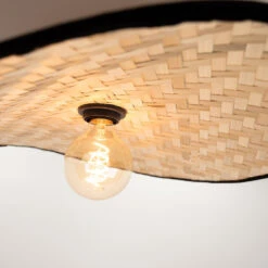 EGLO Marywell Plafonnière - E27 - Hout - Zwart/Bruin -Leenbakker Winkel f3e1d66f768048a2948c48abe8213dfa