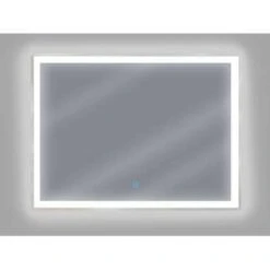 Beliani Badkamerspiegel ARGENS - Zilver Synthetisch Materiaal -Leenbakker Winkel f42e863823894f8fa48494533221aab8