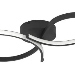 EGLO Serpins Plafondlamp - LED - 60 Cm - Zwart/Wit -Leenbakker Winkel f49acb554f214090ab094640f3934451