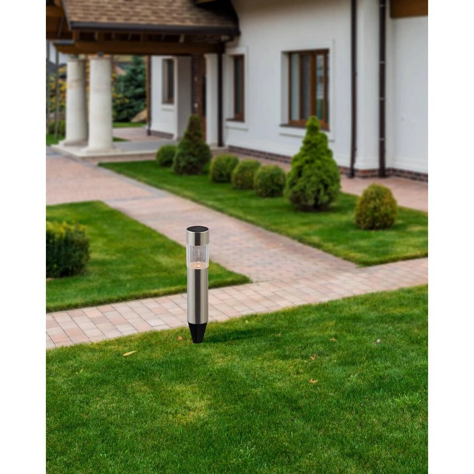 EGLO Z_solar Tuinverlichting Zonne-energie - Prikspot - Set 5 X LED - RVS 2 EGLO Z_solar Tuinverlichting Zonne-energie - Prikspot - Set 5 X LED - RVS - Afbeelding 2