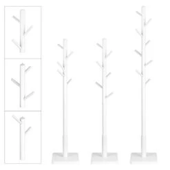 Massief Houten Kapstok - 8 Haken Voor Jassen, Hoeden, Tassen - Entree, Hal - Wit -Leenbakker Winkel f5a2c2ed93fd403090579f3ae2fa4c26