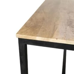 Bartafel Acaciaout & Zwart Metaal - 180x80x110cm - Jim -Leenbakker Winkel f5cd723104c04c7b92570ec82c043cdb