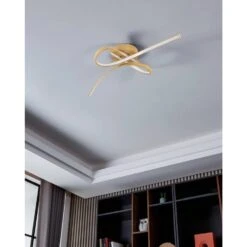 EGLO Selvina 2 Plafondlamp - LED - 68 Cm - Lichtbruin/Wit -Leenbakker Winkel f60ee840e2d3474c88c139f9d4e20489