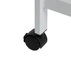 5Five Mobiel Kledingrek - Metaal - Wit - Wieltjes - 118x45x160 Cm -Leenbakker Winkel f801bcc16acb408a8d44038332102d44