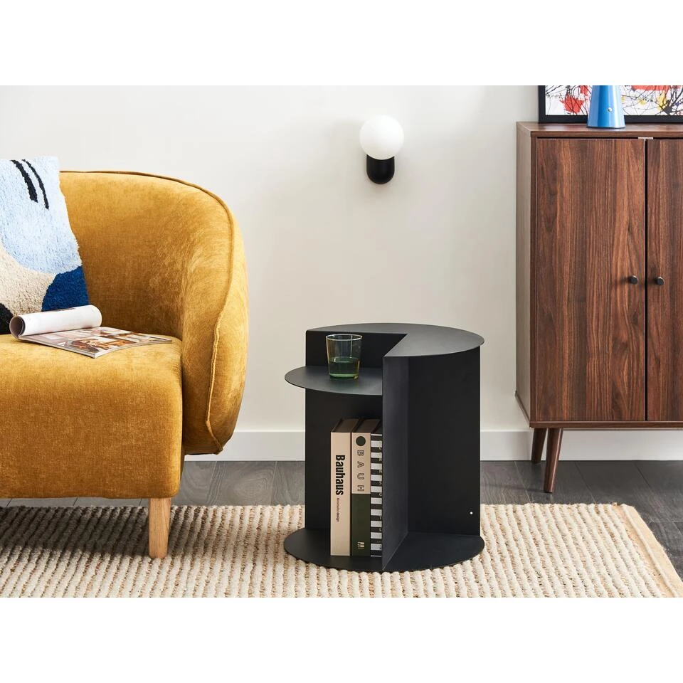 TAGGART - Bijzettafel - Zwart - IJzer 2 TAGGART - Bijzettafel - Zwart - IJzer - Afbeelding 2