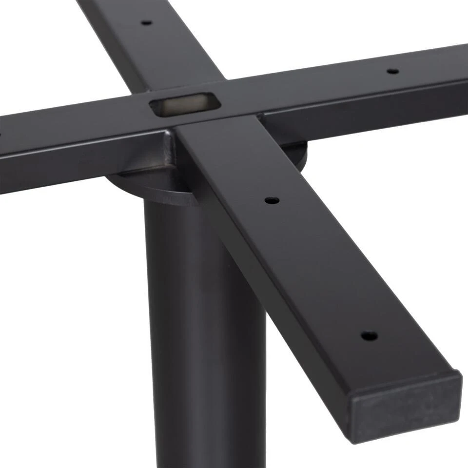 WOOOD Bistro Ronde Buisvoet - Metaal - Zwart - 72x54x54 3 WOOOD Bistro Ronde Buisvoet - Metaal - Zwart - 72x54x54 - Afbeelding 3