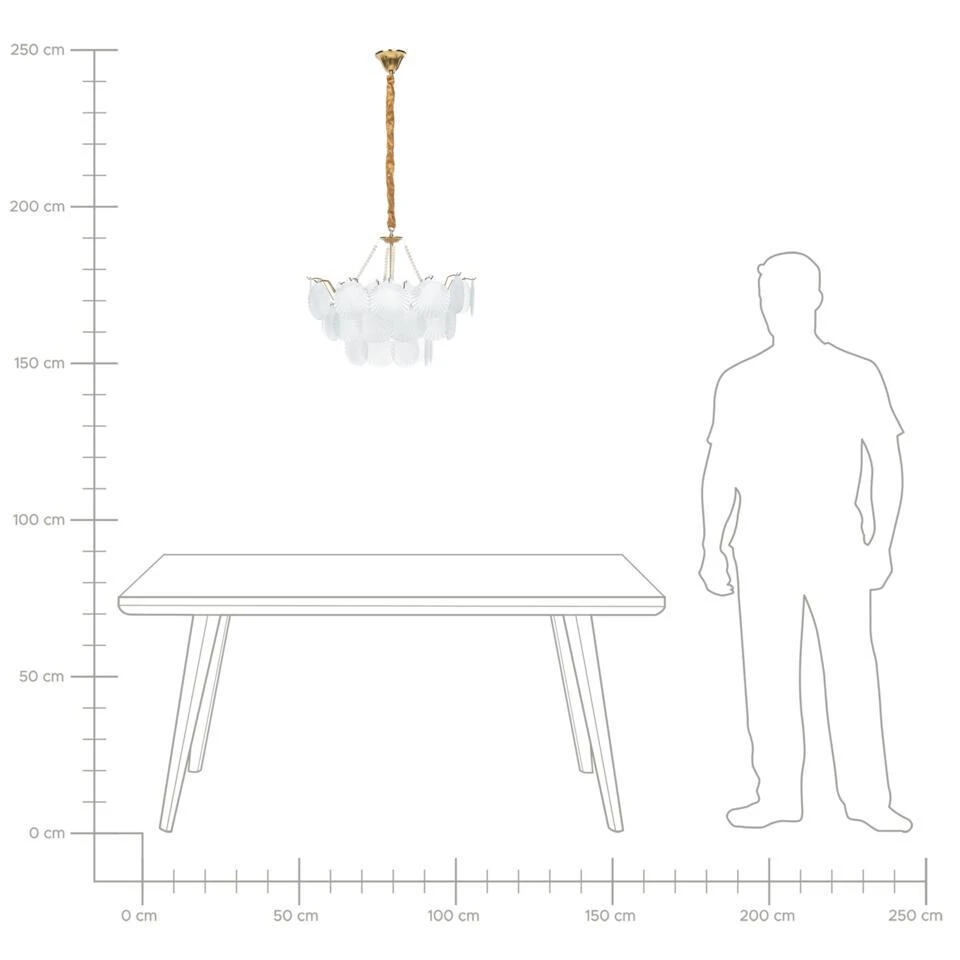 BIGOTE - Kroonluchter - Messing/Transparant - Glas 11 BIGOTE - Kroonluchter - Messing/Transparant - Glas - Afbeelding 11