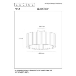 Lucide FOLD Plafonnière - Wit -Leenbakker Winkel fb9c4bb99d8342c39a86b7b379d0bfb6