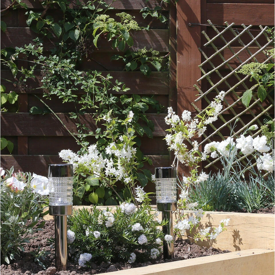 Luxform Solar Tuinlamp - 1x - Grijs - LED Softtone Effect 2 Luxform Solar Tuinlamp - 1x - Grijs - LED Softtone Effect - Afbeelding 2