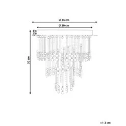 ESMELLE - Kroonluchter - Zilver - ⌀ 35 Cm - Kristal -Leenbakker Winkel fd234013c3934bac86c8d94f176e3615