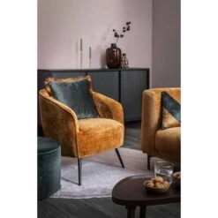 Fauteuil Carlton - Stof - Bruin -Leenbakker Winkel sf 10201251 9056
