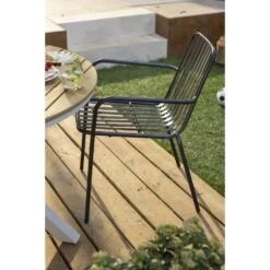 Stapelstoel Vence - Metaal/antraciet - 82x55x62 Cm -Leenbakker Winkel sf 50105160 01