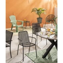 Stapelstoel Vence - Metaal/antraciet - 82x55x62 Cm -Leenbakker Winkel sf 50105160 9070