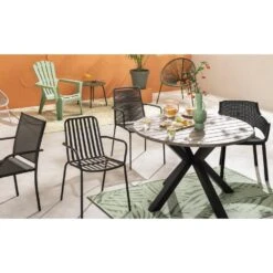 Stapelstoel Vence - Metaal/antraciet - 82x55x62 Cm -Leenbakker Winkel sf 50105160 9071