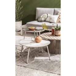 Bijzettafel Saône - Acacia/greywash - 35xØ70 Cm 8 Bijzettafel Saône - Acacia/greywash - 35xØ70 Cm -Leenbakker Winkel sf 50153058 9050