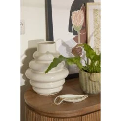 Vaas Arnica - Off-white - Keramiek - 30xØ25 Cm -Leenbakker Winkel sf 71117939